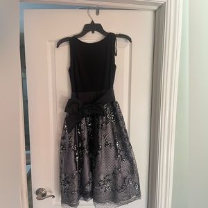 Black and silver dress